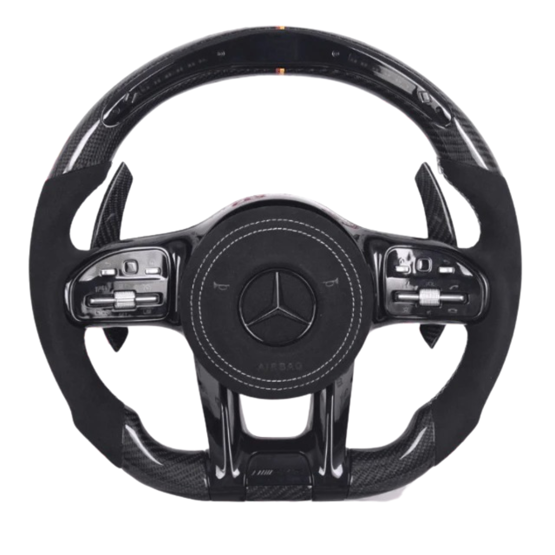 Mercedes-Benz (2020 Style) Carbon Fiber Steering Wheel – Customizable