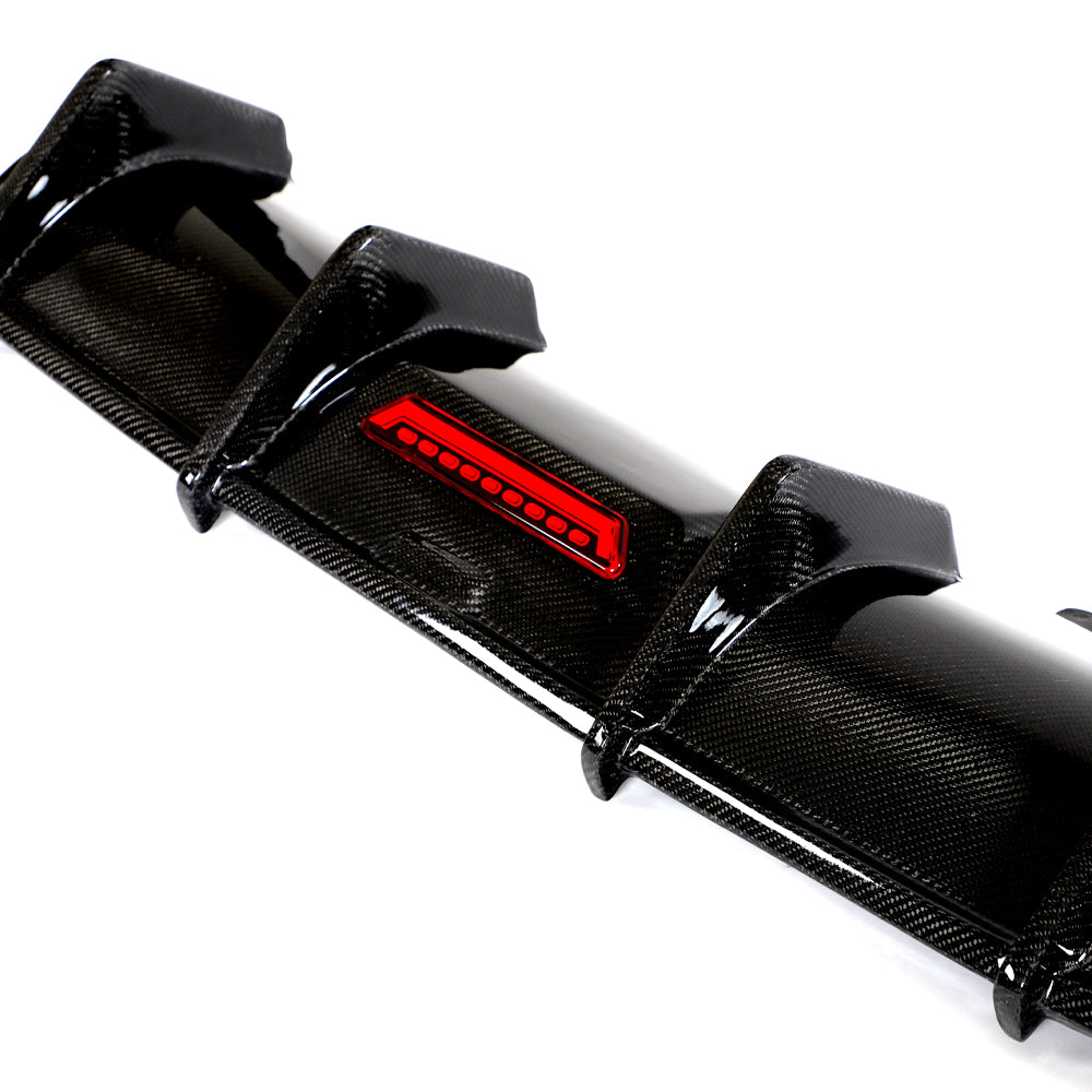 Audi A4/S4 B9 Carbon Fiber Quad Exhaust Rear Diffuser