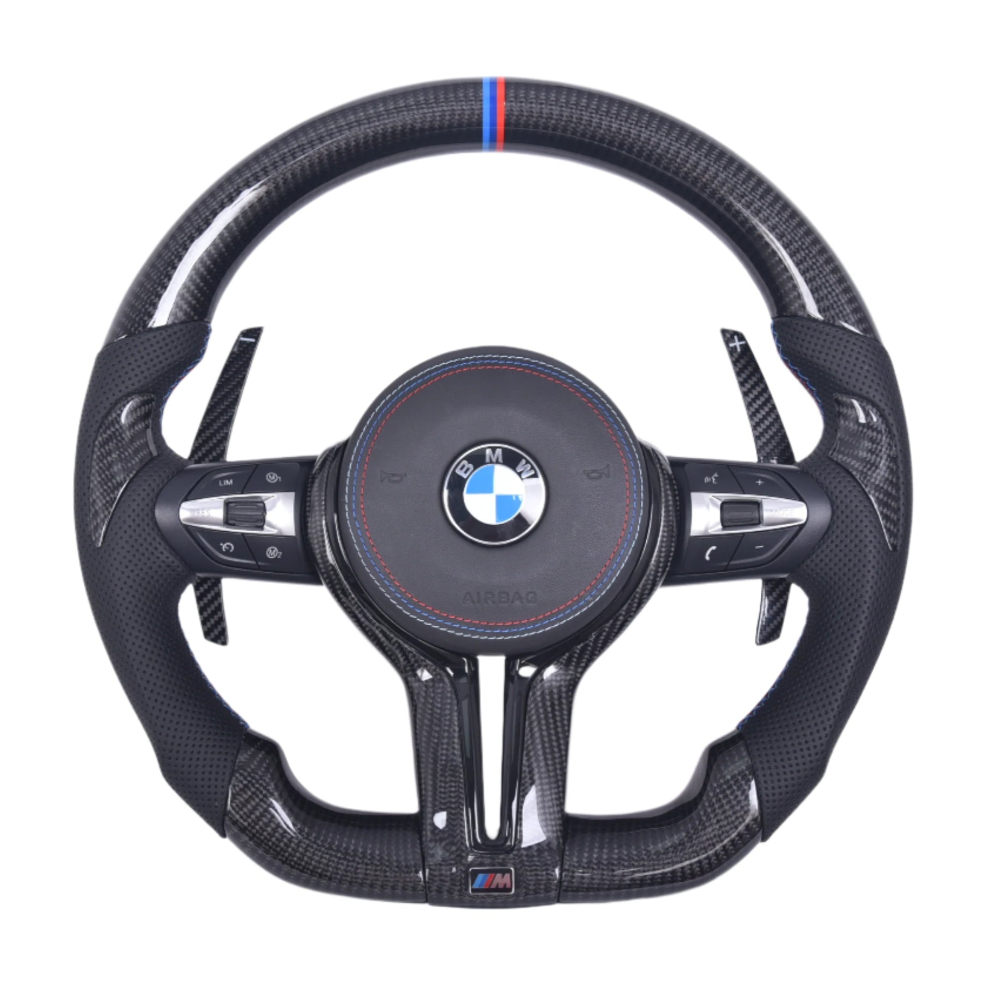 BMW F Chassis Carbon Fiber Steering Wheel - Customizable