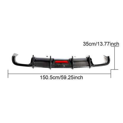 Audi A4/S4 B9 Carbon Fiber Quad Exhaust Rear Diffuser